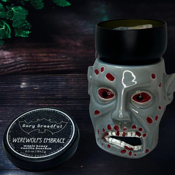Werewolf's Embrace Wickless Candle: Maple Honey Vanilla Bourbon Scent - Picture 6 of 8